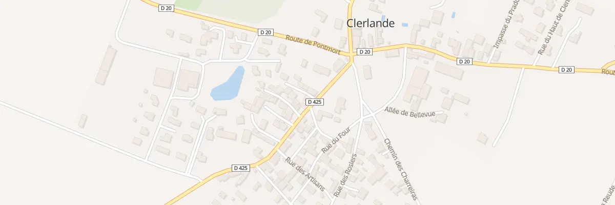 Plan du 4 Rte de St Beauzire à Clerlande