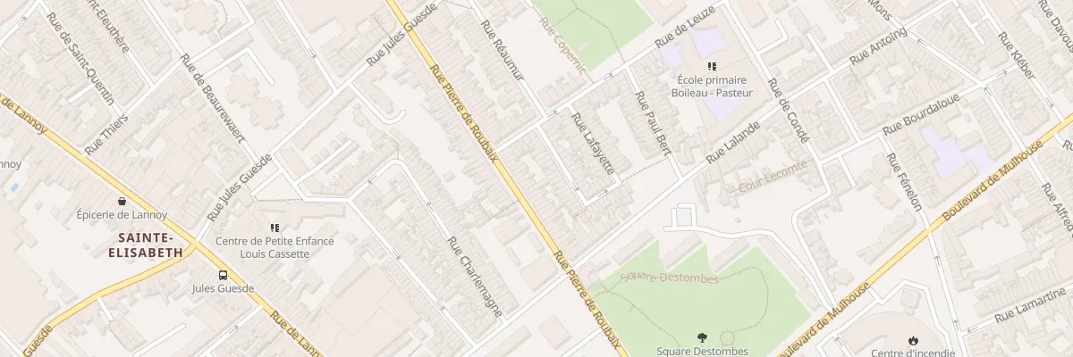 Plan du 219 Rue Pierre de Roubaix à Roubaix
