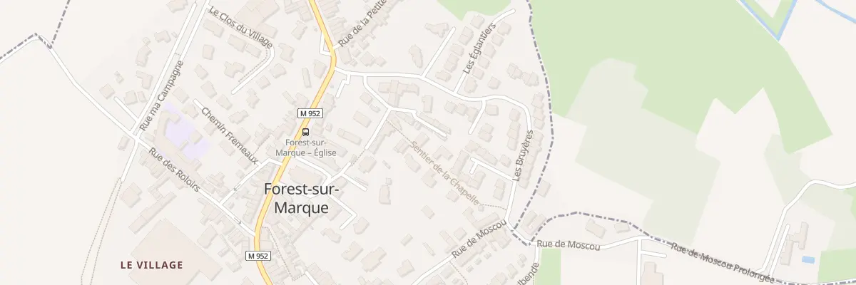 Plan du 5 Sen de la Chapelle à Forest-sur-Marque