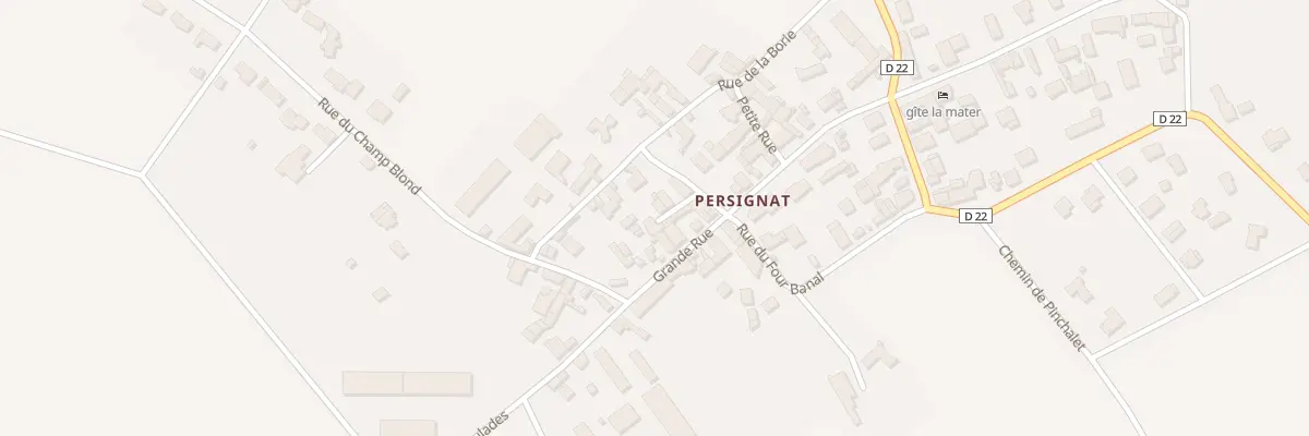 Plan du 3 Rue des Littes - Persignat à Aubiat