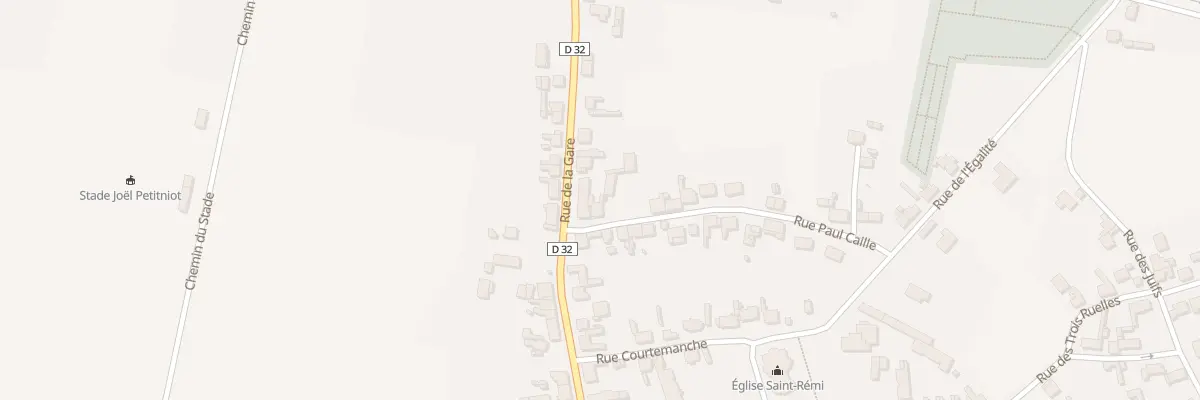 Plan du 1 Rue Paul Caille à Flavy-le-Martel