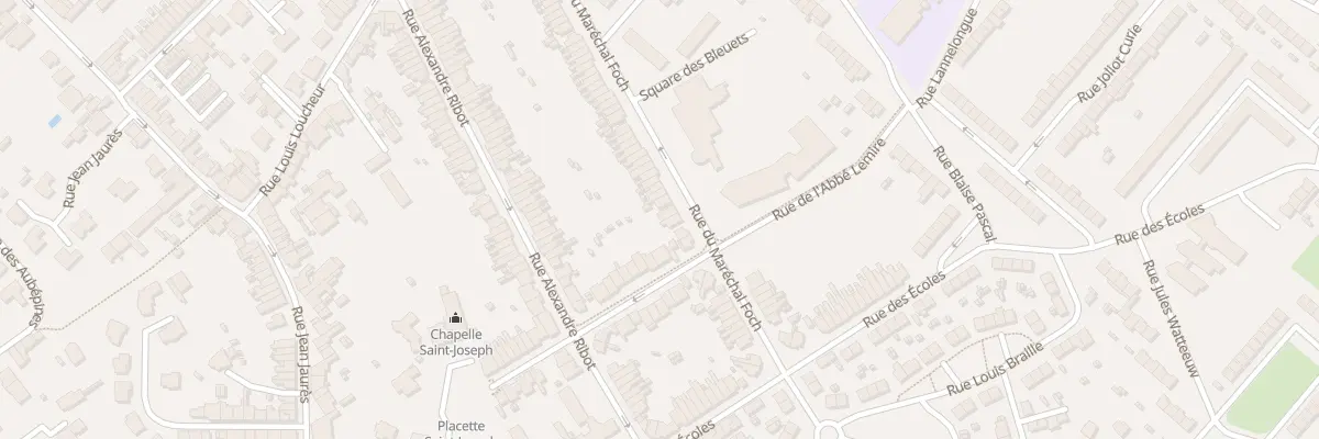 Plan du 25 Rue du Marechal Foch à Hem