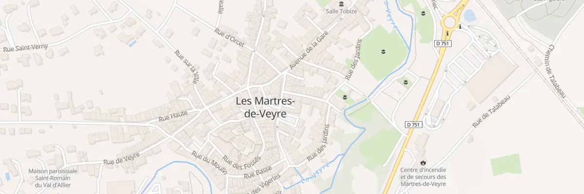 Plan du 2 Rue St Jean aux Martres-de-Veyre