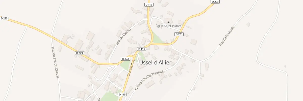 Plan du 9 Rue Grande Rue à Ussel-d’Allier
