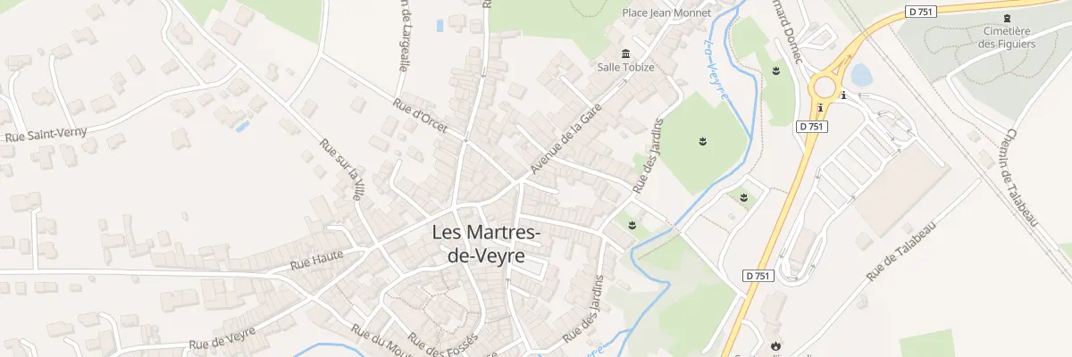 Plan du 2 Av de la Gare aux Martres-de-Veyre