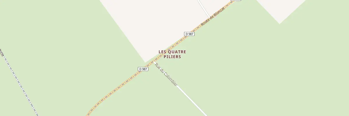 Plan du 5055 Les Quatre Piliers à Fourilles