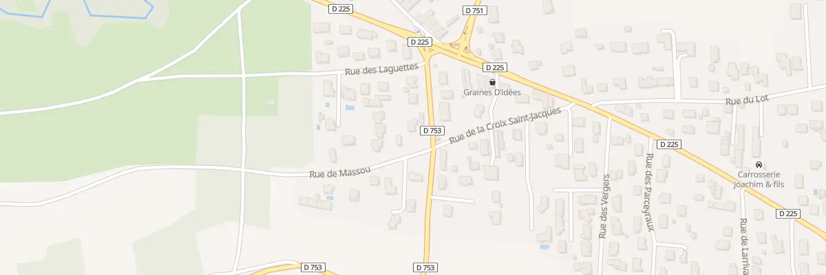 Plan du 2 Rue de Massou aux Martres-de-Veyre