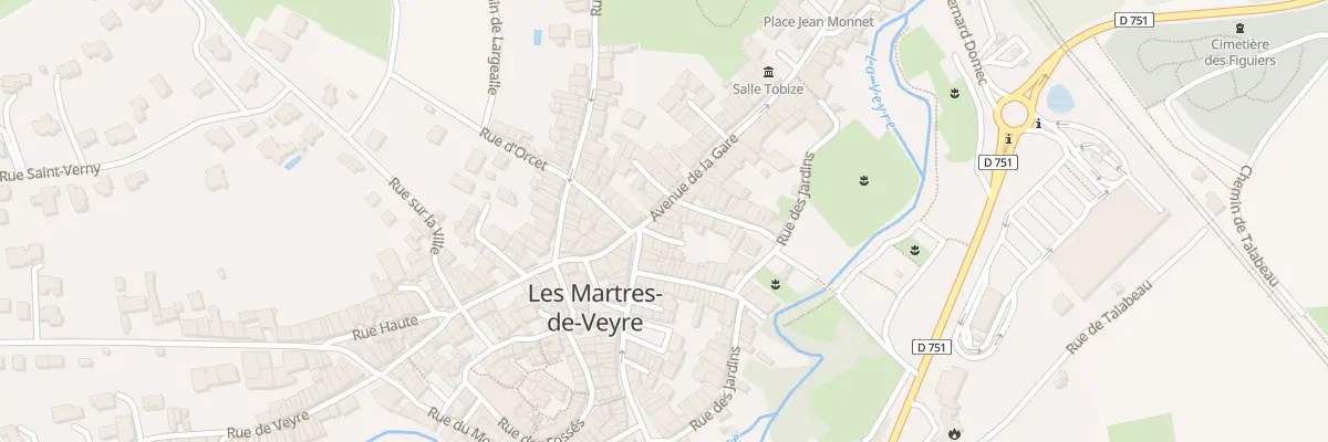Plan du 4 Av de la Gare aux Martres-de-Veyre