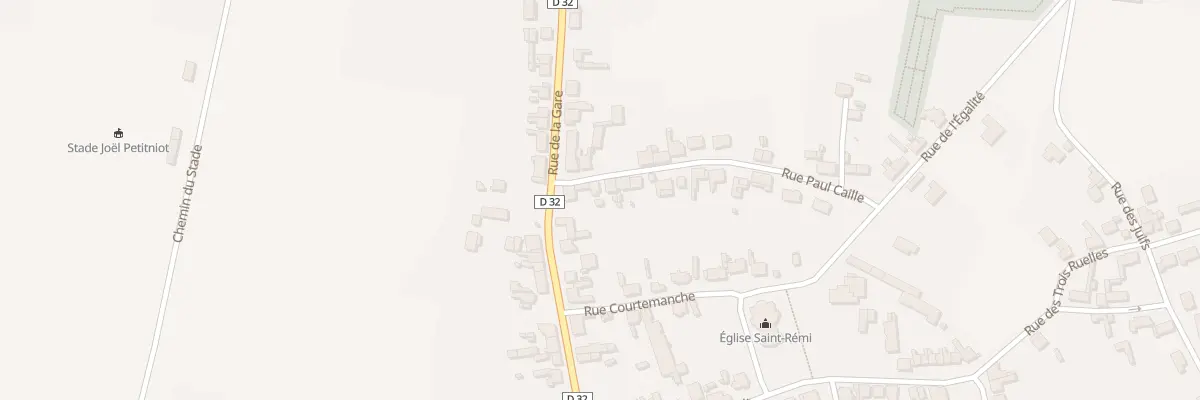 Plan du 2 Rue Paul Caille à Flavy-le-Martel