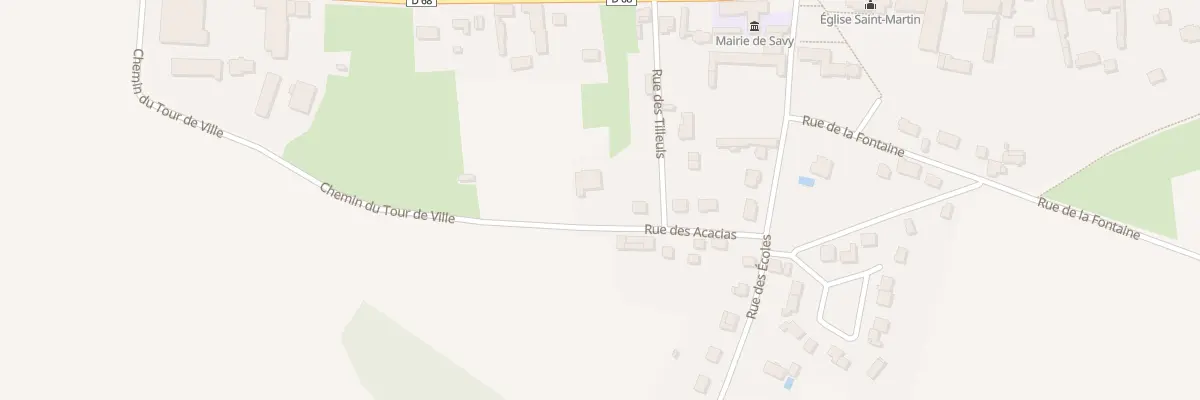Plan du 8 Rue des Acacias à Savy