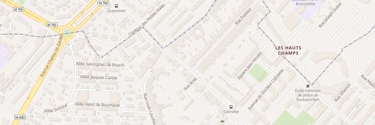 Plan du 1 Rue Pasteur à Hem