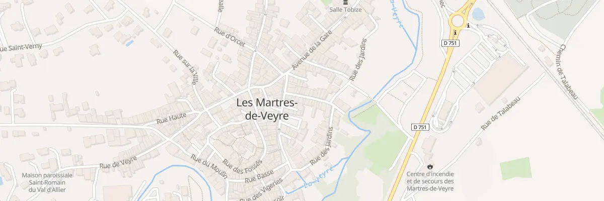 Plan du 6 Rue St Jean aux Martres-de-Veyre