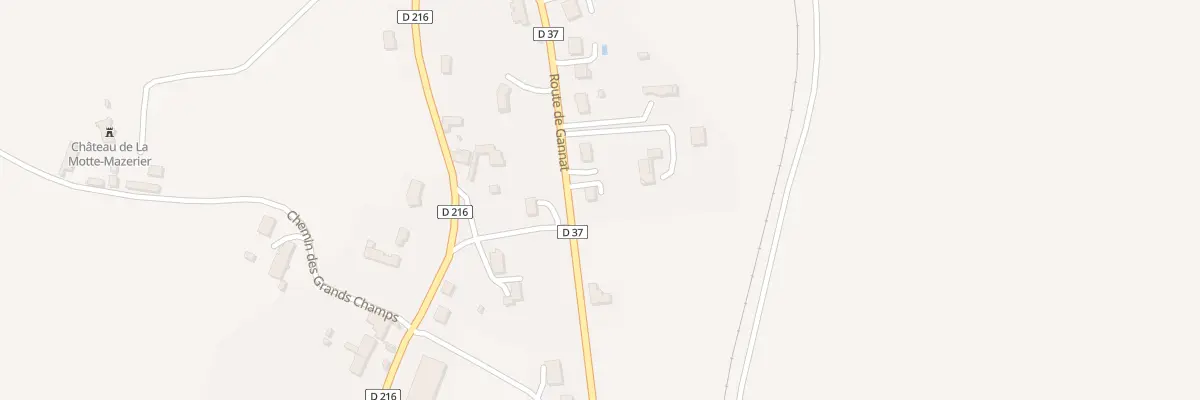 Plan du 29 Rte de Gannat à Mazerier