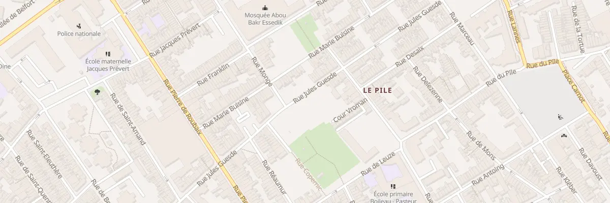 Plan du 284 Rue Jules Guesde à Roubaix