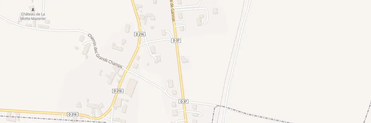 Plan du 35 Rte de Gannat à Mazerier