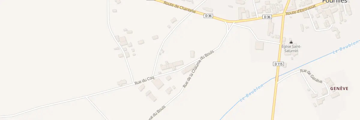 Plan du 8 Rue du Coq à Fourilles