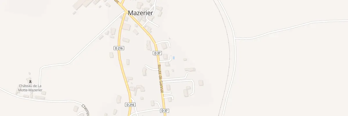Plan du 17 Rte de Gannat à Mazerier