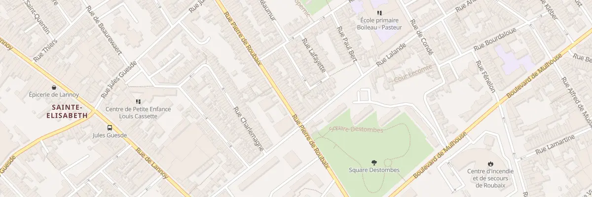 Plan du 241 Rue Pierre de Roubaix à Roubaix