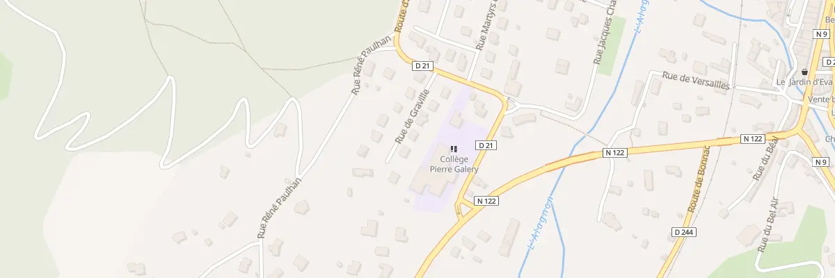 Plan du 7 Rue de Graville à Massiac