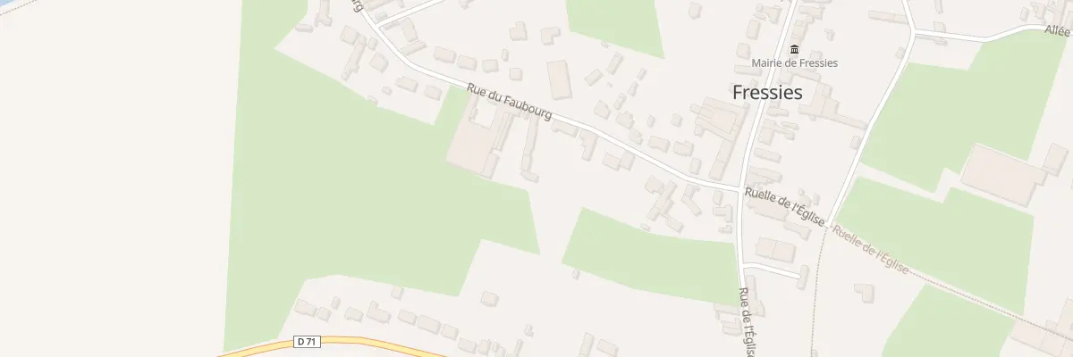 Plan du 187 Rue du Faubourg à Fressies