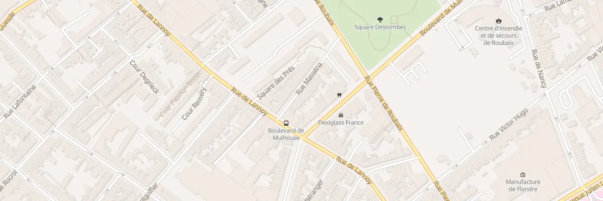 Plan du 10 Rue Masséna à Roubaix