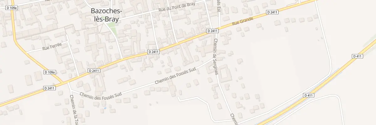 Plan du 30 Rue Grande à Bazoches-lès-Bray