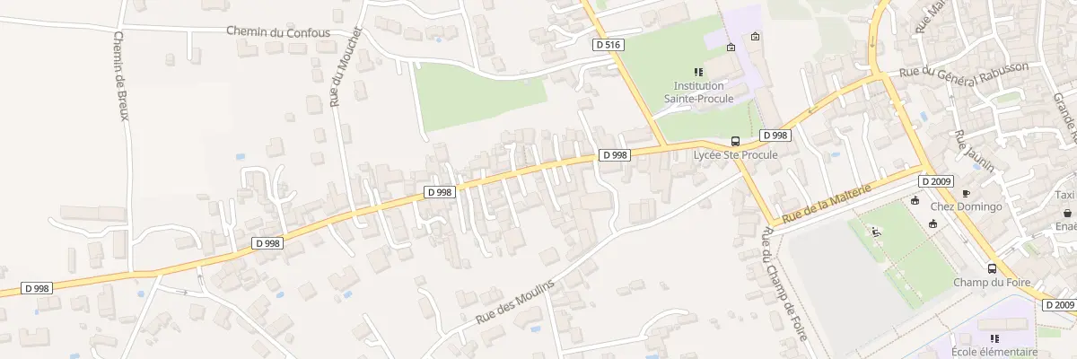 Plan du 29 Rue des Jonchères à Gannat