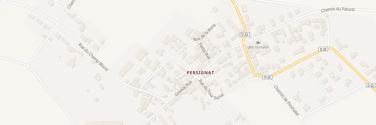 Plan du 2 Rue des Littes - Persignat à Aubiat