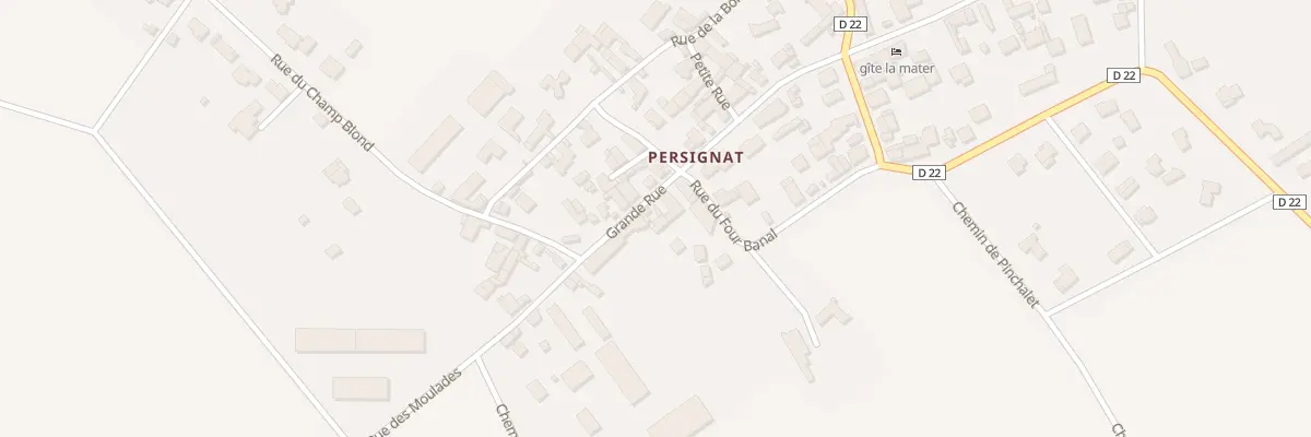 Plan du 11 Gr Grande Rue - Persignat à Aubiat