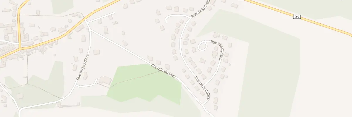 Plan du 14 Rue de la Colline à Gandelu