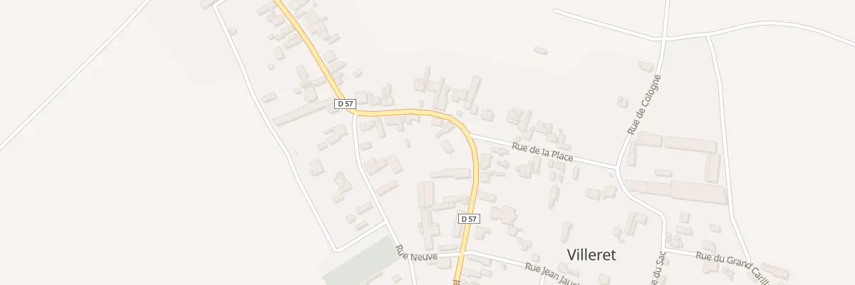 Plan du 3 Rue d’En Bas à Villeret
