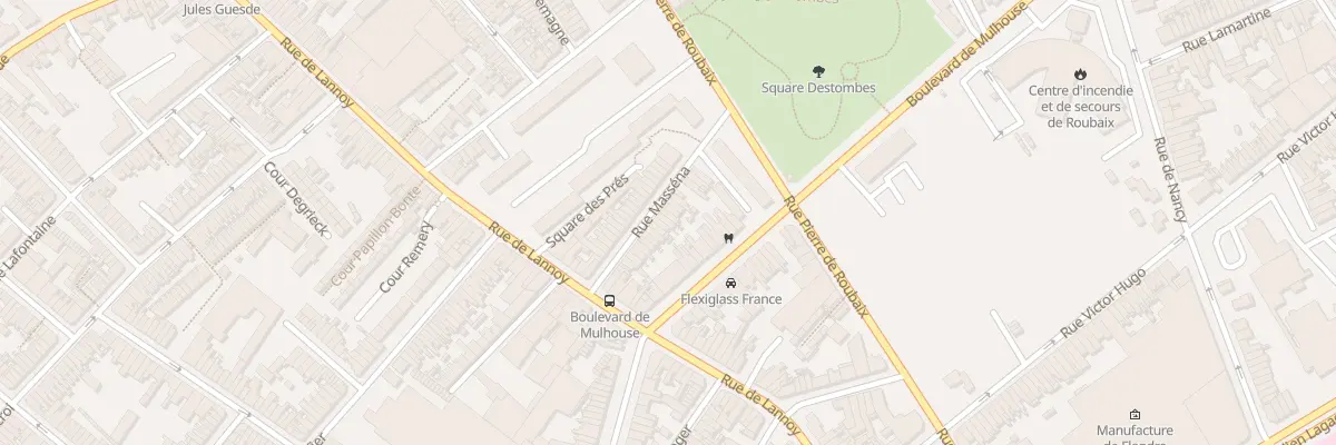 Plan du 22 Rue Masséna à Roubaix
