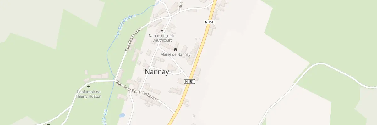 Plan du 22 Rte de Vezelay à Nannay
