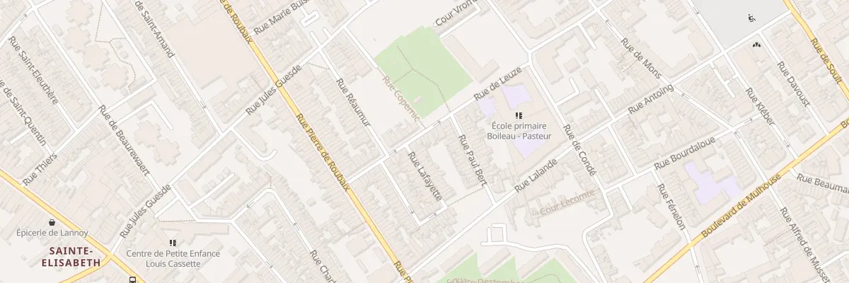 Plan du 24 Rue de Leuze à Roubaix