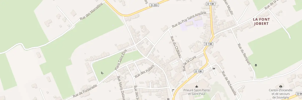 Plan du 2 Rue du Puits Saint Antoine à Souvigny