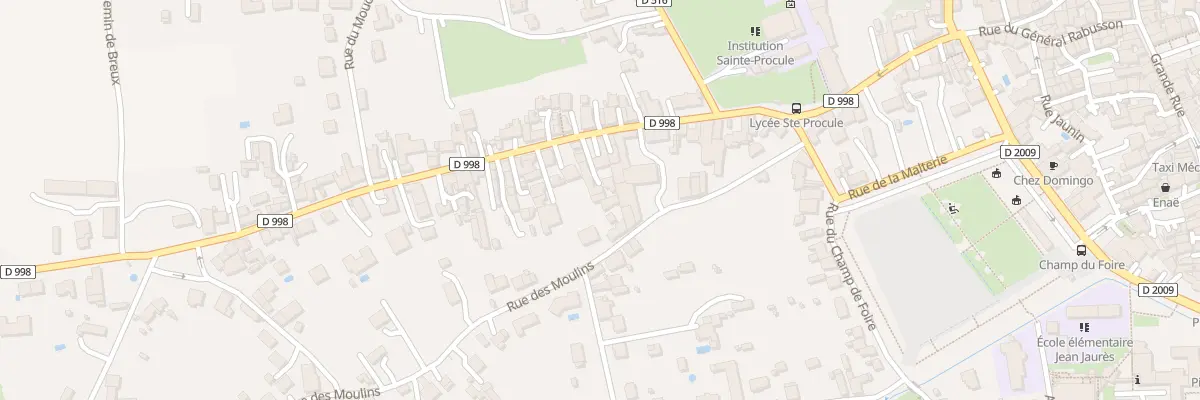 Plan du 12 Rue des Moulins à Gannat