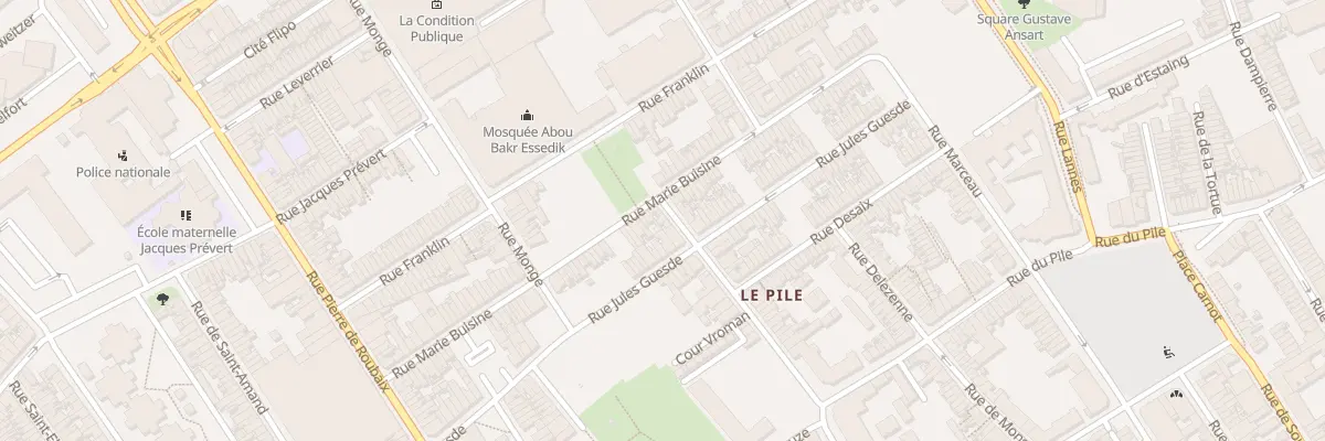 Plan du 8 Rue de Condé à Roubaix