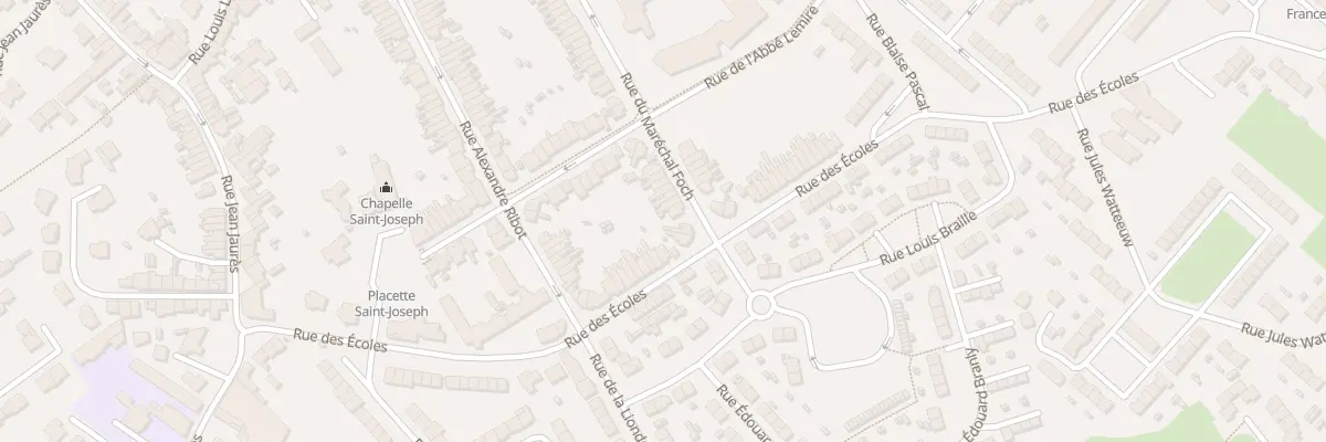Plan du 3 Rue du Marechal Foch à Hem