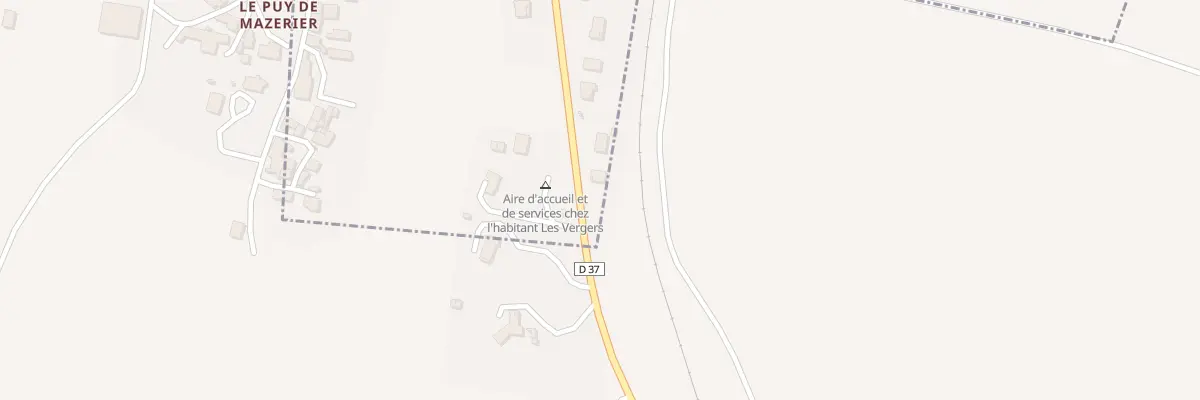Plan du 55 Rte de Gannat à Mazerier