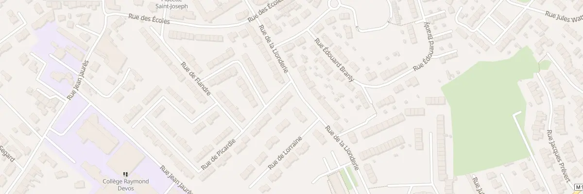 Plan du 1 Rue de Picardie à Hem