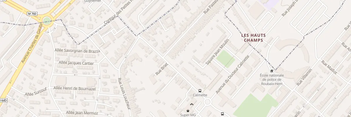 Plan du 6 Rue Pasteur à Hem