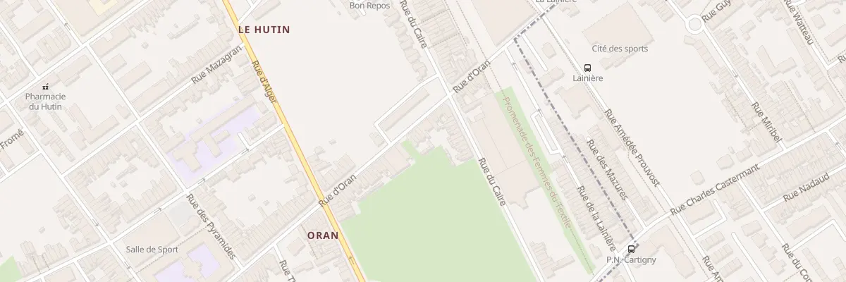 Plan du 172 Rue d’Oran à Roubaix