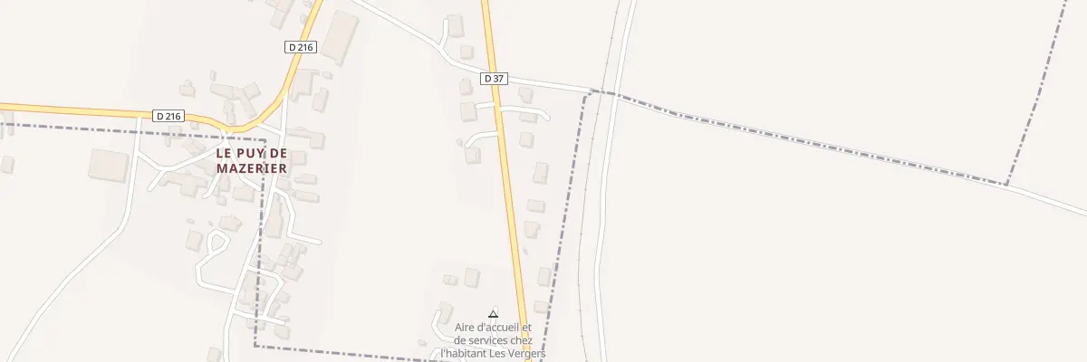 Plan du 47 Rte de Gannat à Mazerier