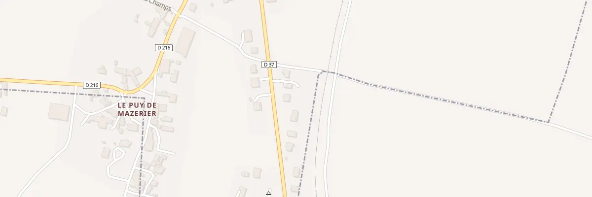 Plan du 45 Rte de Gannat à Mazerier