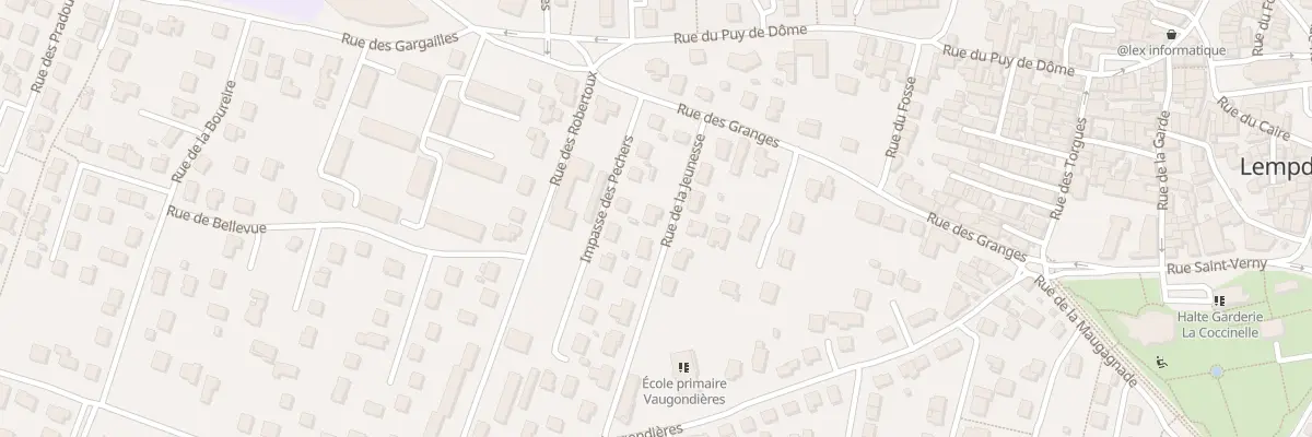 Plan du 6 Rue de la Jeunesse à Lempdes