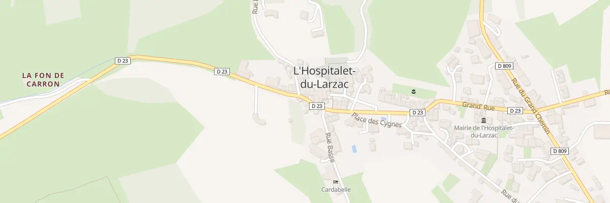 Plan du 1 Rte De Roquefort à L’Hospitalet-du-Larzac