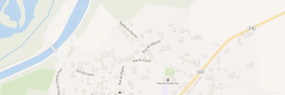 Plan du 3 Rue de Viécourt à Artemps