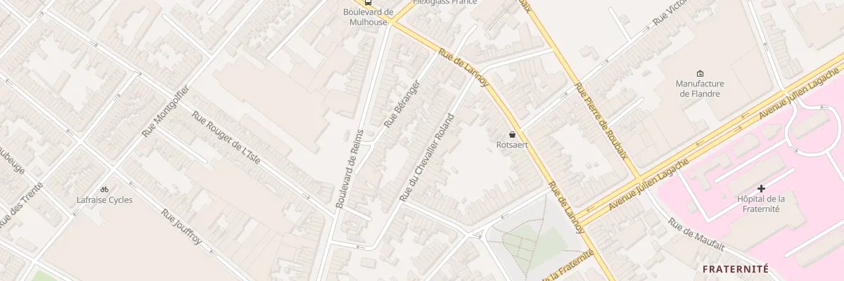 Plan du 32 Rue du Chevalier Roland à Roubaix