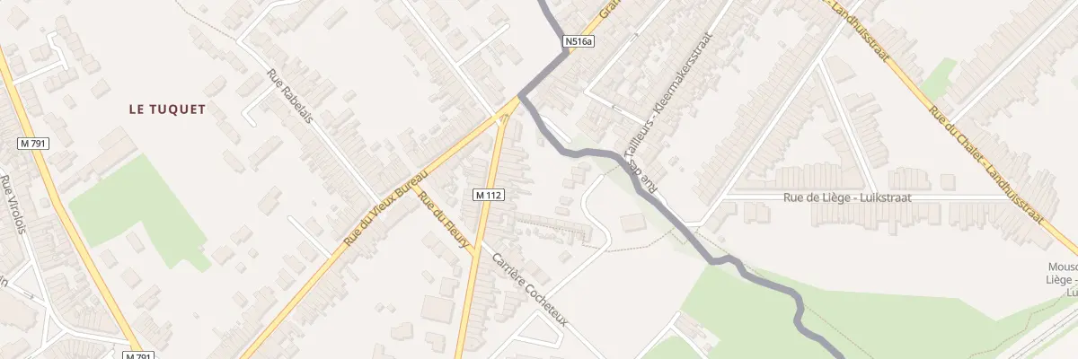 Plan du 518 Rue du Mont-à-Leux à Wattrelos