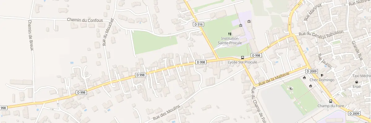 Plan du 16 Rue des Jonchères à Gannat